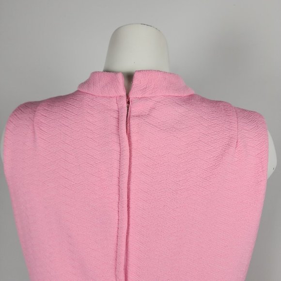 Vintage Pink Sleeveless Dress - Picture 9 of 11